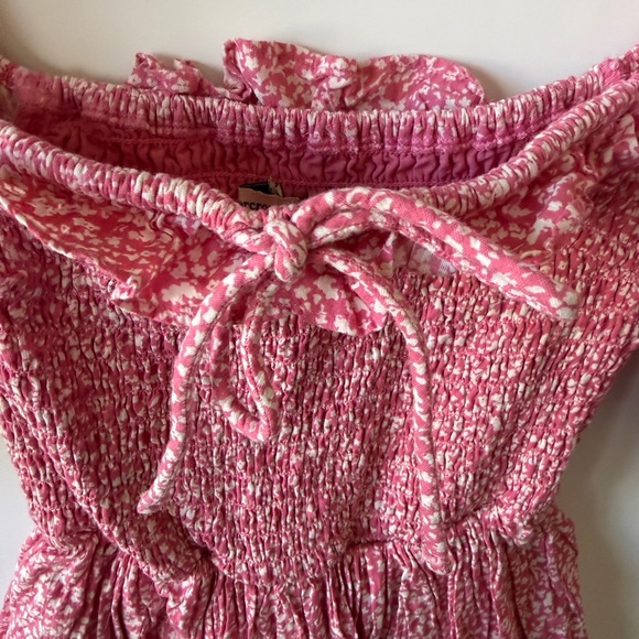 Abercrombie & Fitch Puff Sleeve Smocked Bodice Dress - Picture 4 of 7